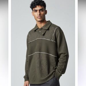 Olive Green Men’s Pullover Shirt size M Copper Rivet